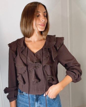 Blusa Volante Choco