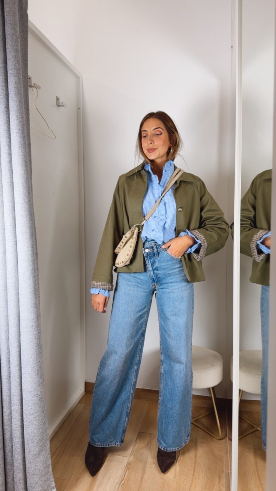 Gabardina Corta Khaki