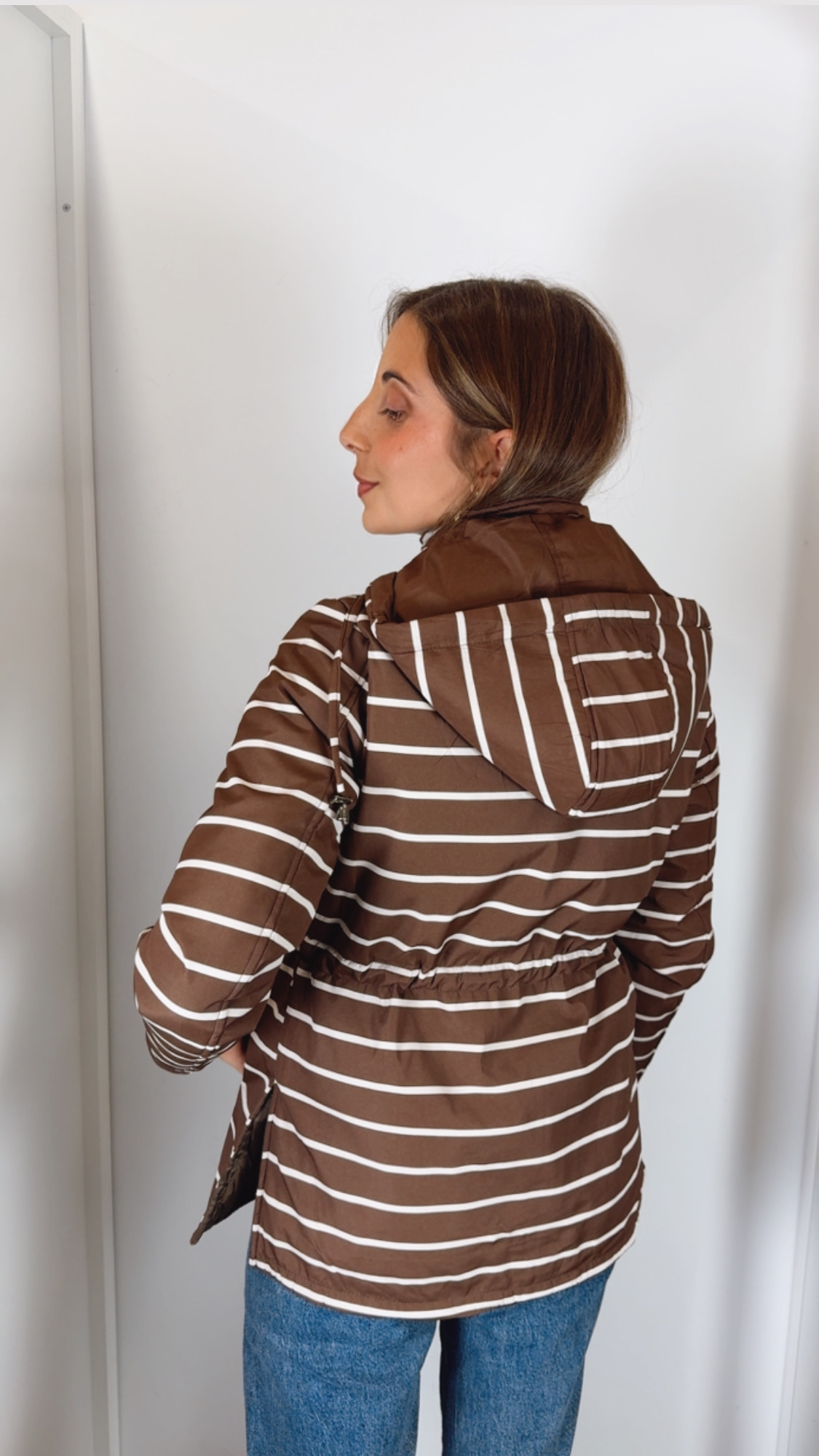 Parka Rayas Chocolate