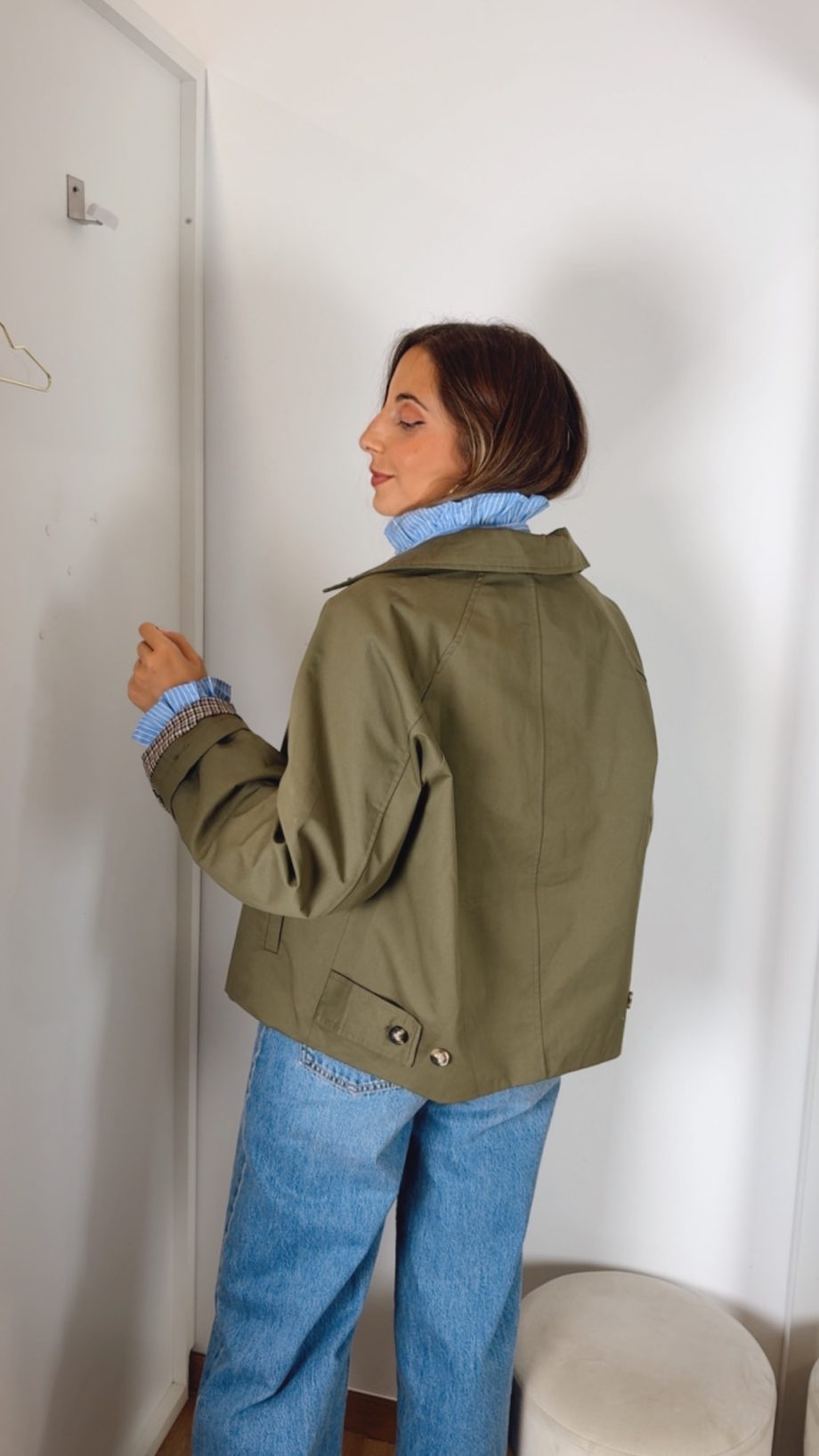 Gabardina Corta Khaki