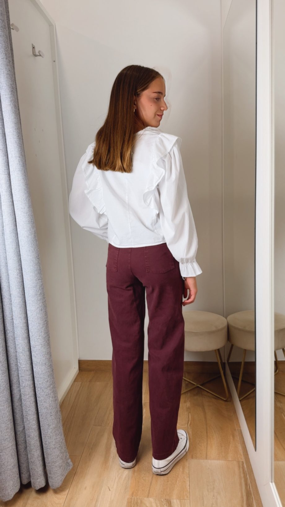 Pantalón Burdeos Anillas