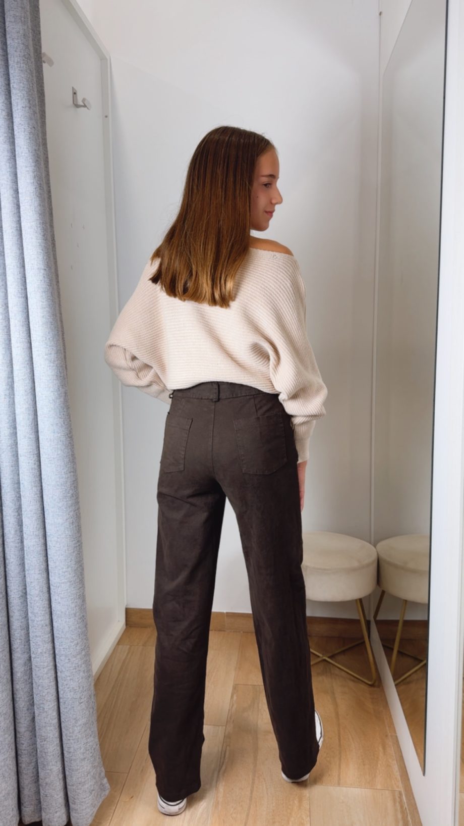 Pantalón Marrón Chocolate Anillas