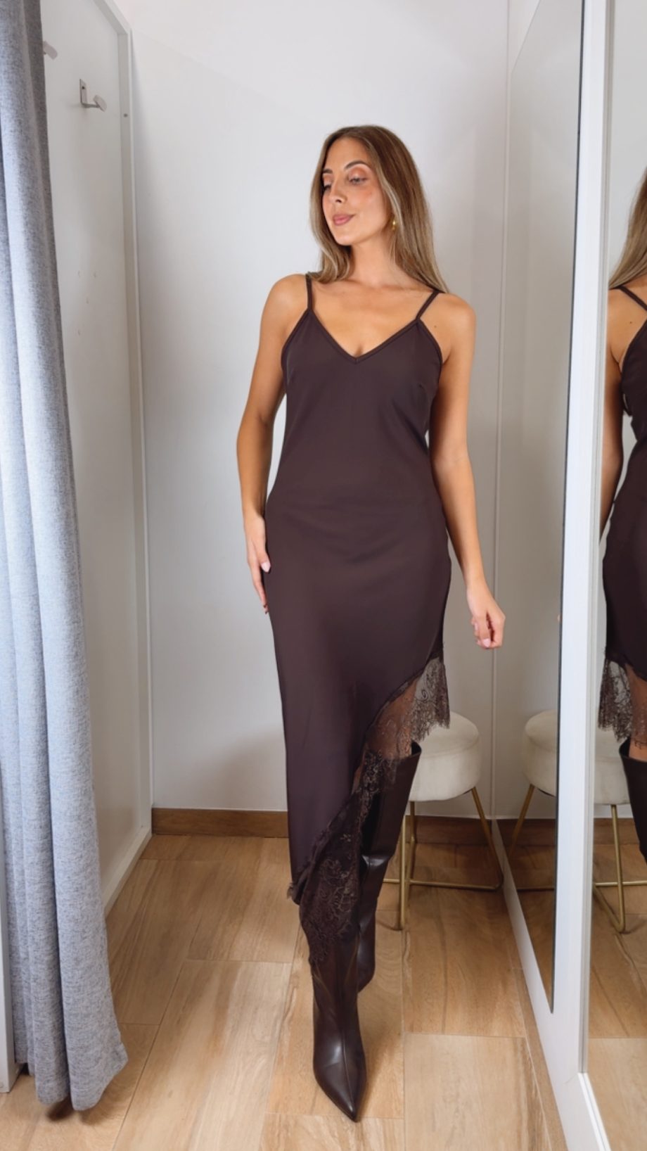 Vestido Lencero Chocolate