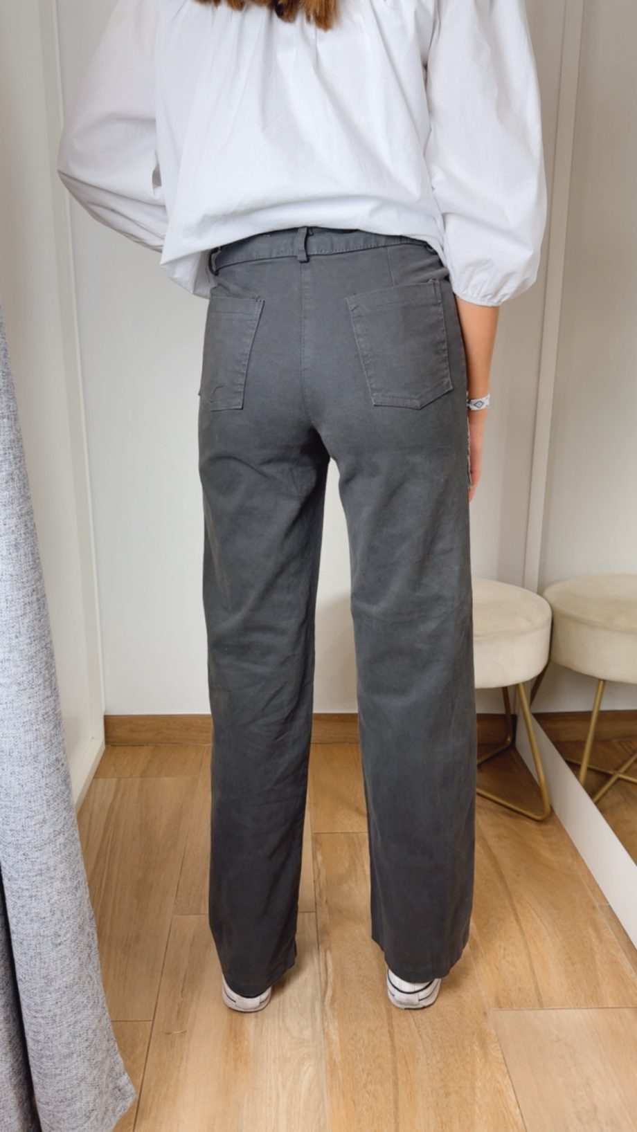 Pantalón Gris Antracita Anillas