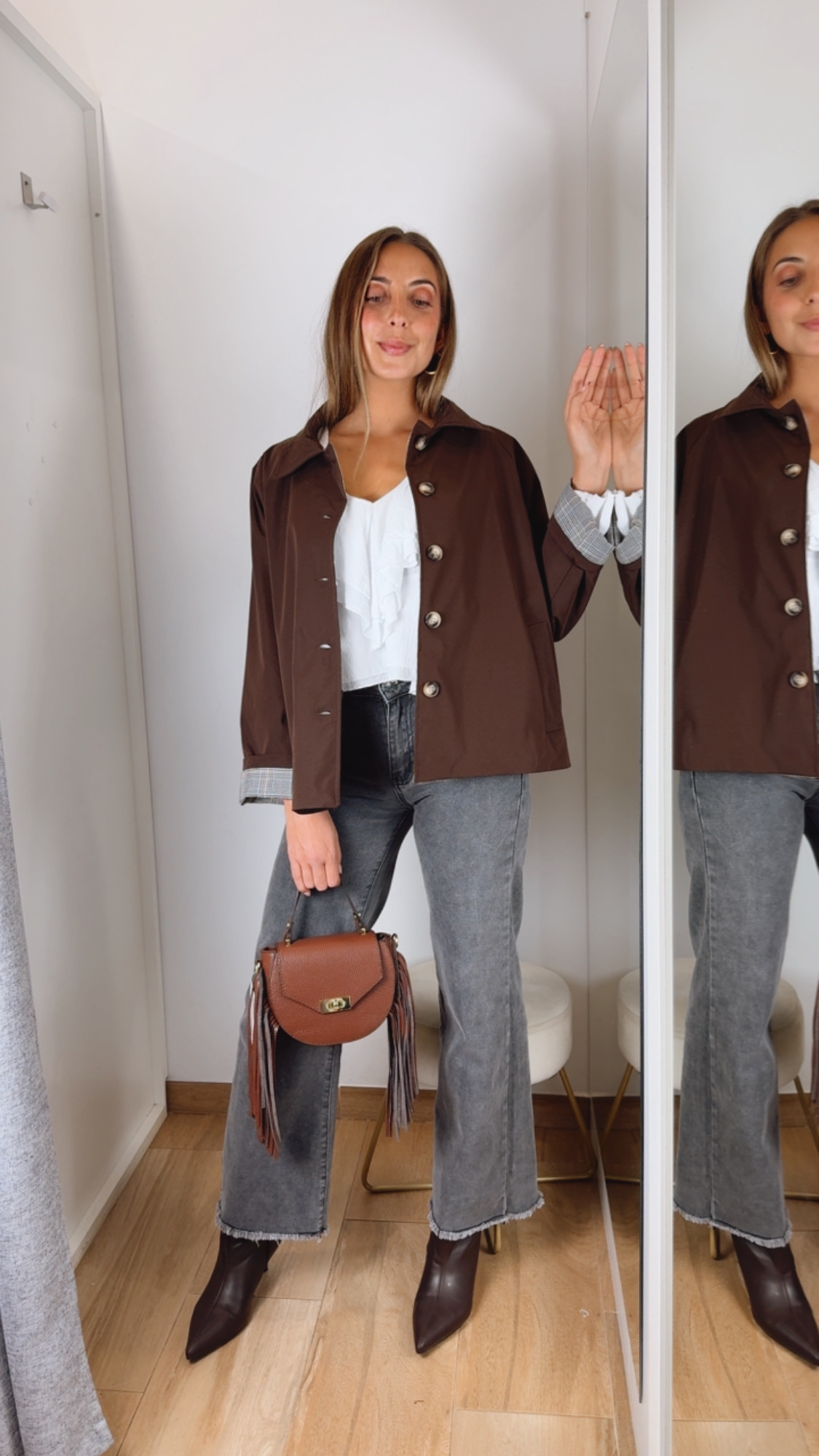 Chaqueta Corta Chocolate