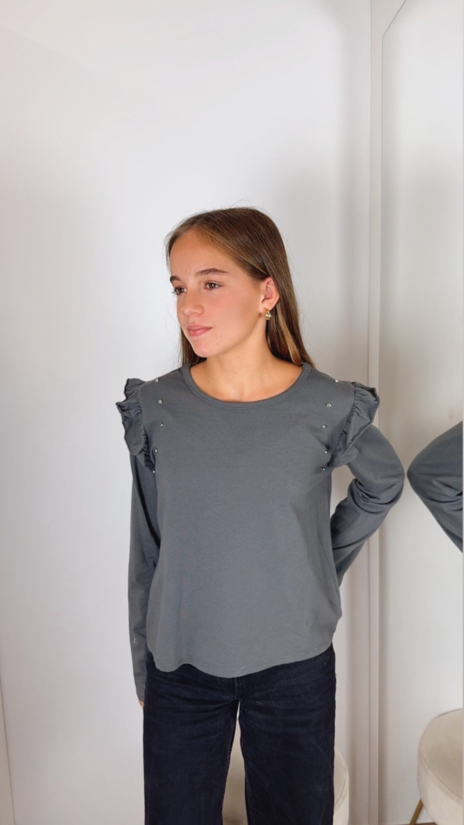 Camiseta Tachas Volante Tachas