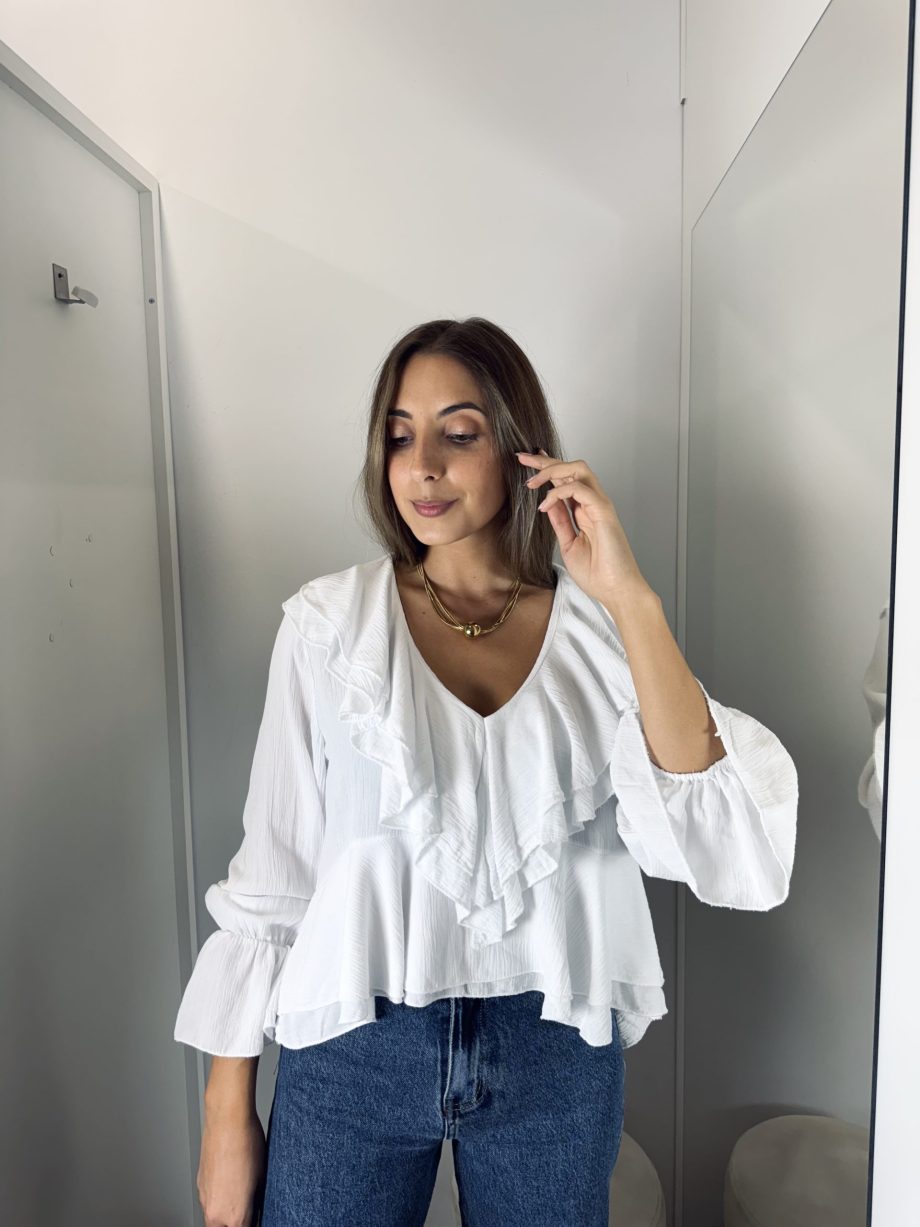 Blusa Glamour Blanca