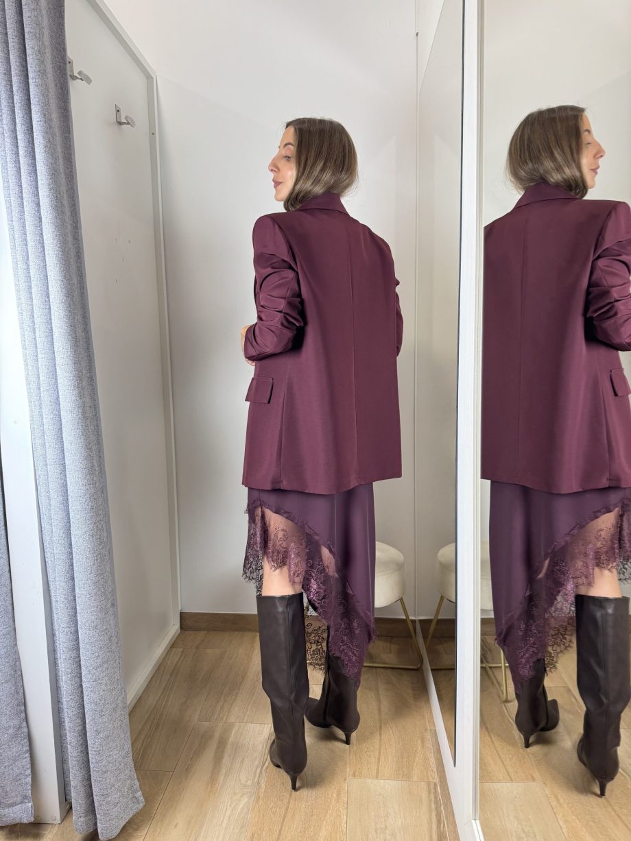 Blazer Burdeos