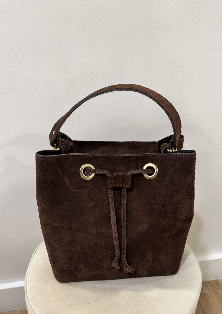 Bolso Saco Piel chocolate