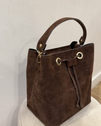 Bolso Saco Piel chocolate