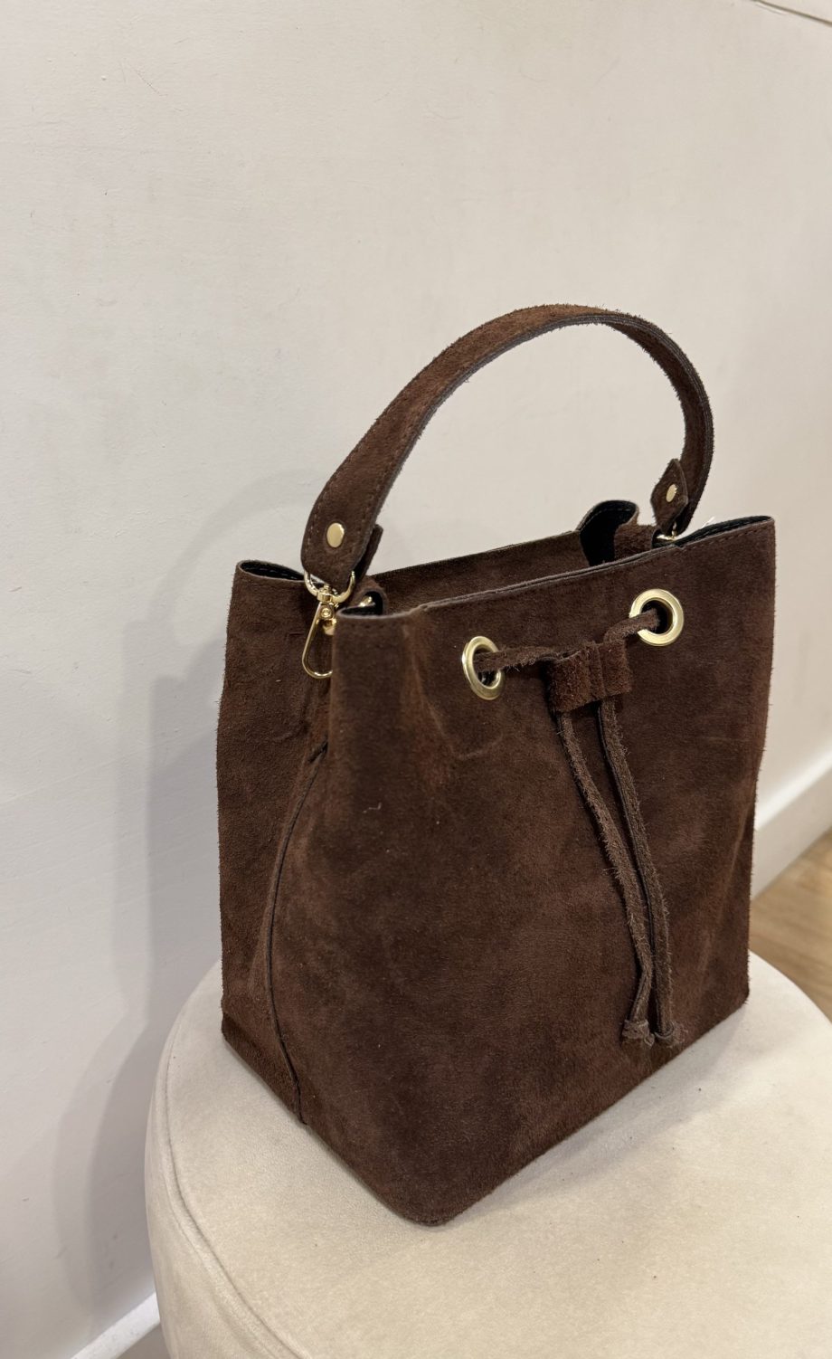 Bolso Saco Piel chocolate