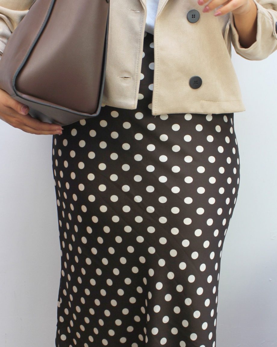 Falda Topos Chocolate