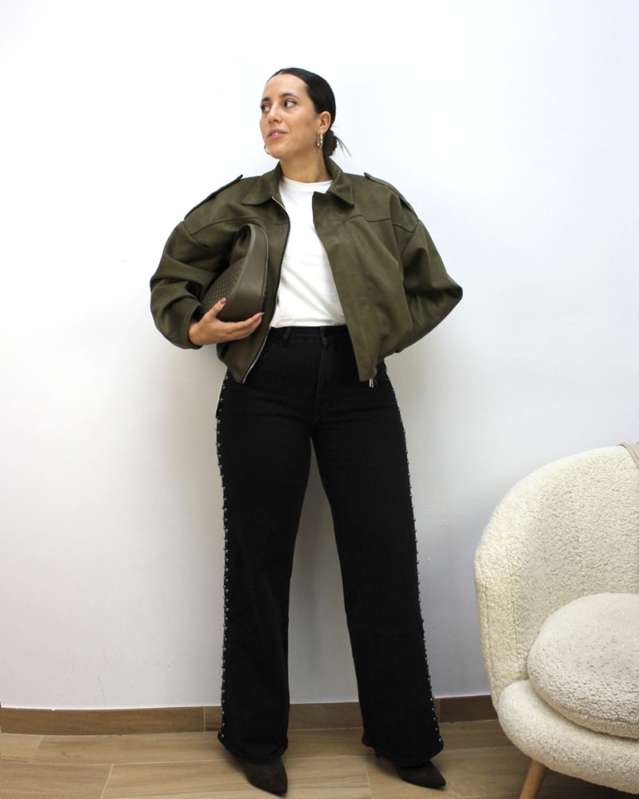 Jeans Tachas Negro