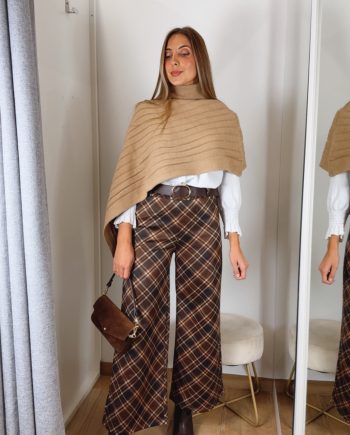 Pantalón Cuadros Chocolate