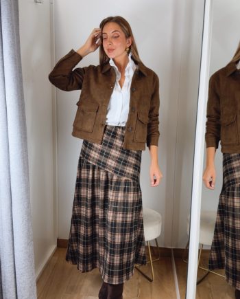 Chaqueta Ante Corta Chocolate