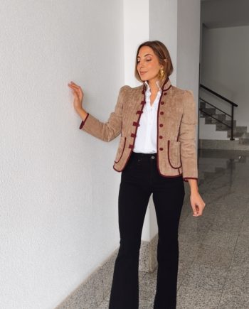 Chaqueta Beige Micropana Beige