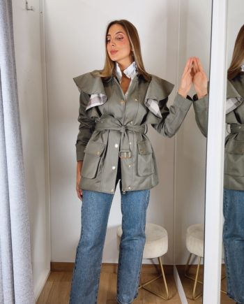 Parka Volantes Khaki