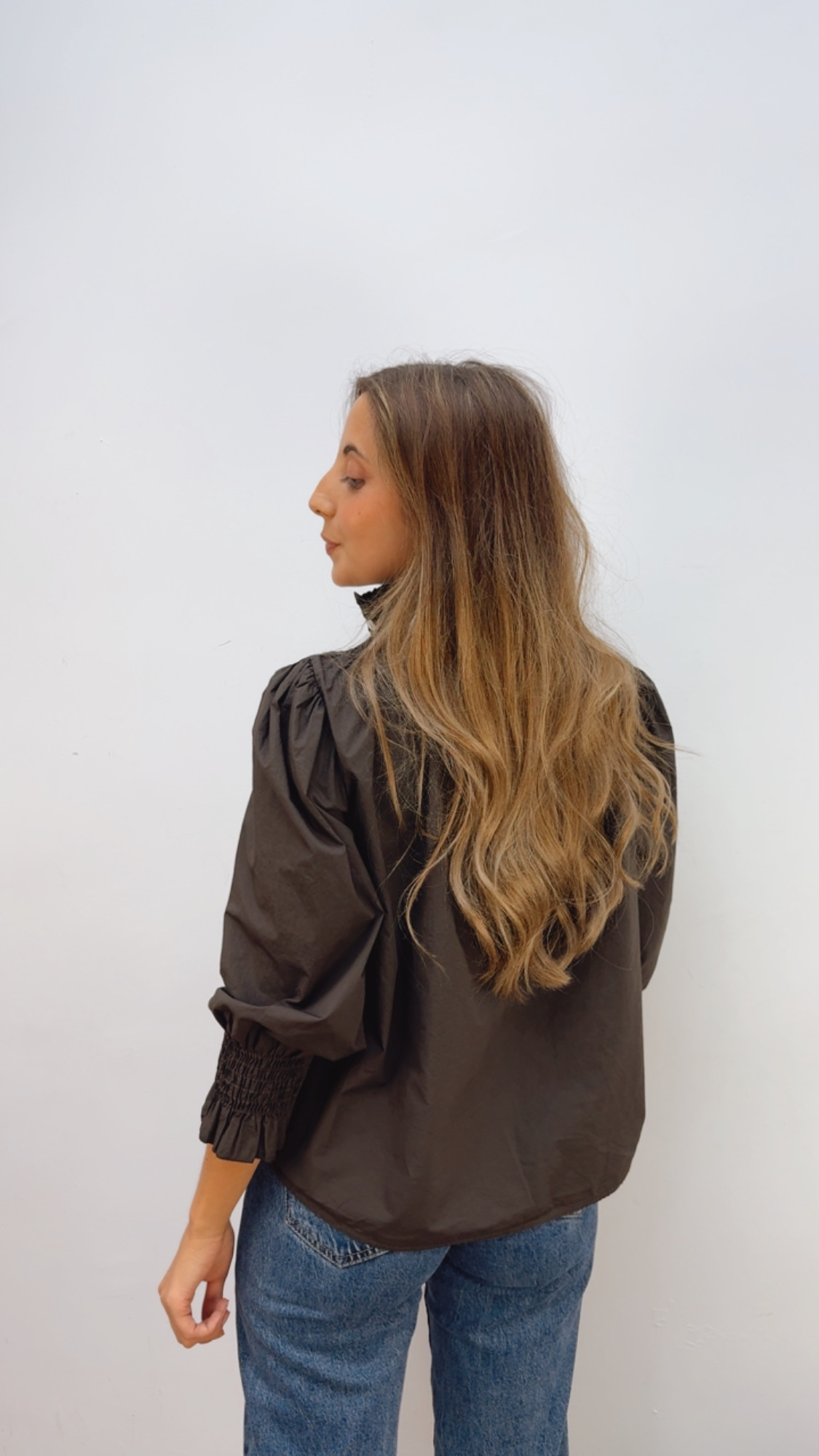 Blusa Cuello Chocolate