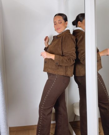 Jeans Tachas Chocolate