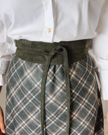 Cinturón Ante Verde Caqui