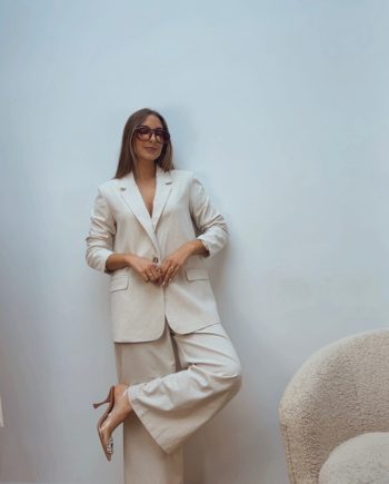 Pantalón Pinza Beige