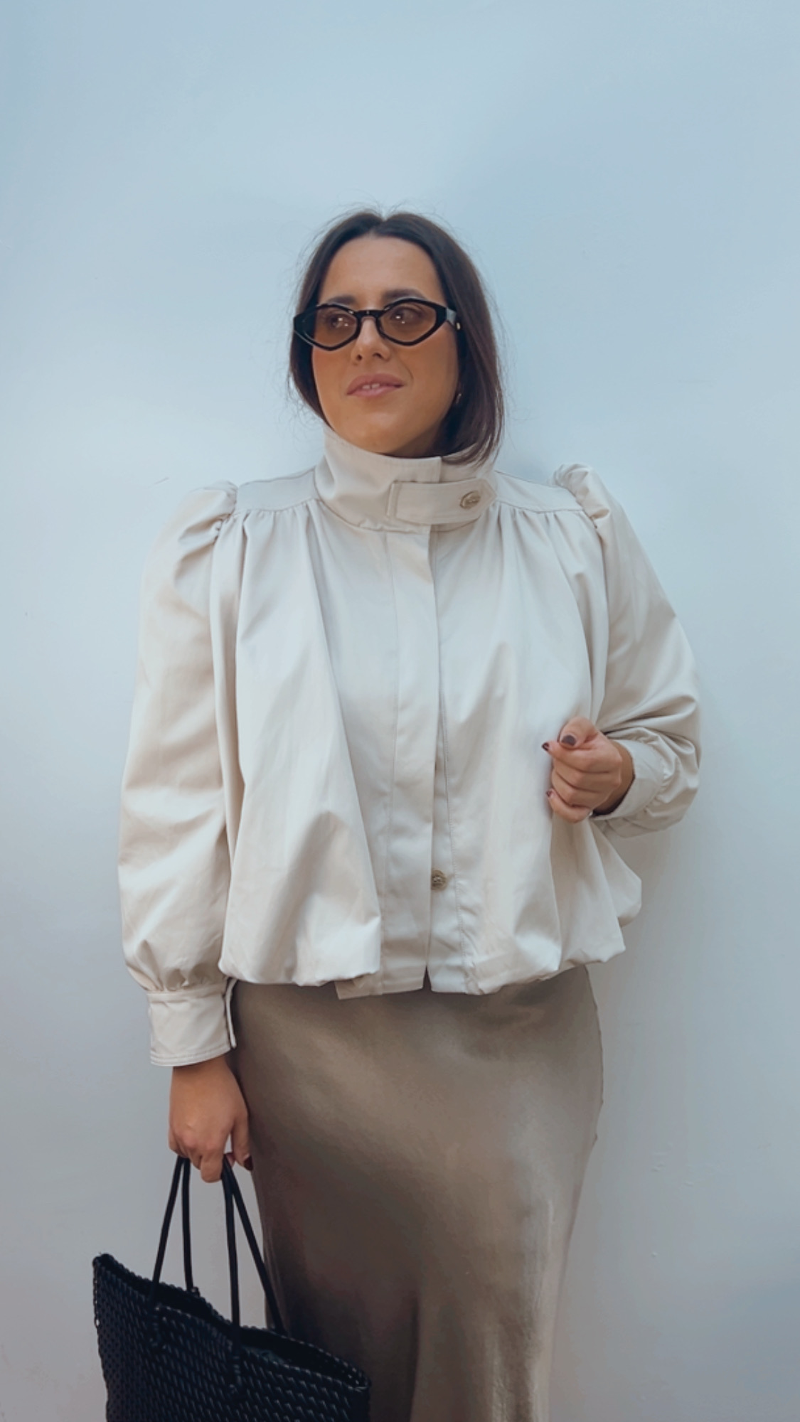 Chaqueta Globo Beige