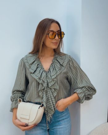 Camisa Caqui Pechera