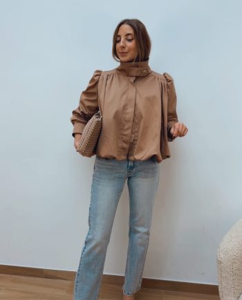 Chaqueta Globo Camel Rosado