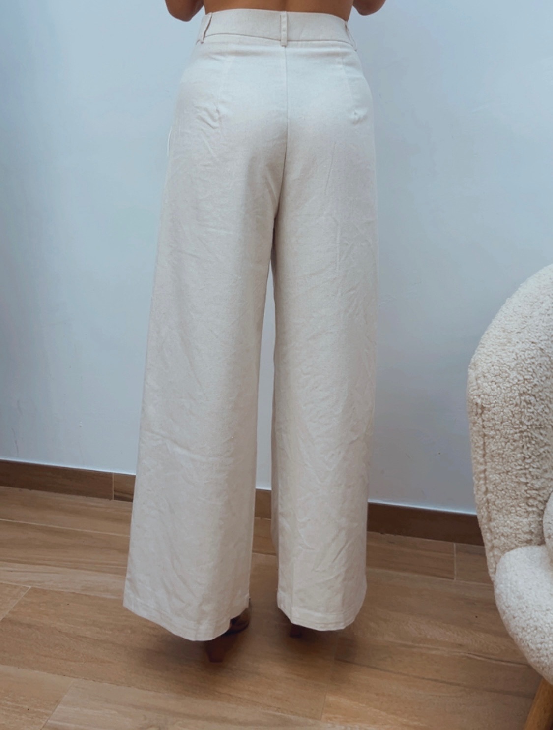 Pantalón Pinza Beige