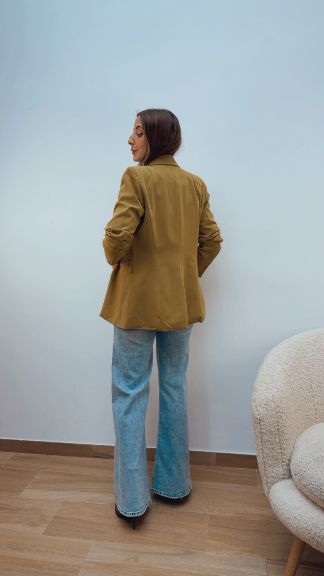 Blazer Entallada Oliva