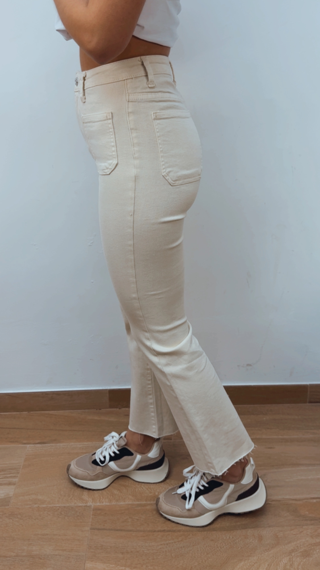 Pantalón Flare Beige 7226-4