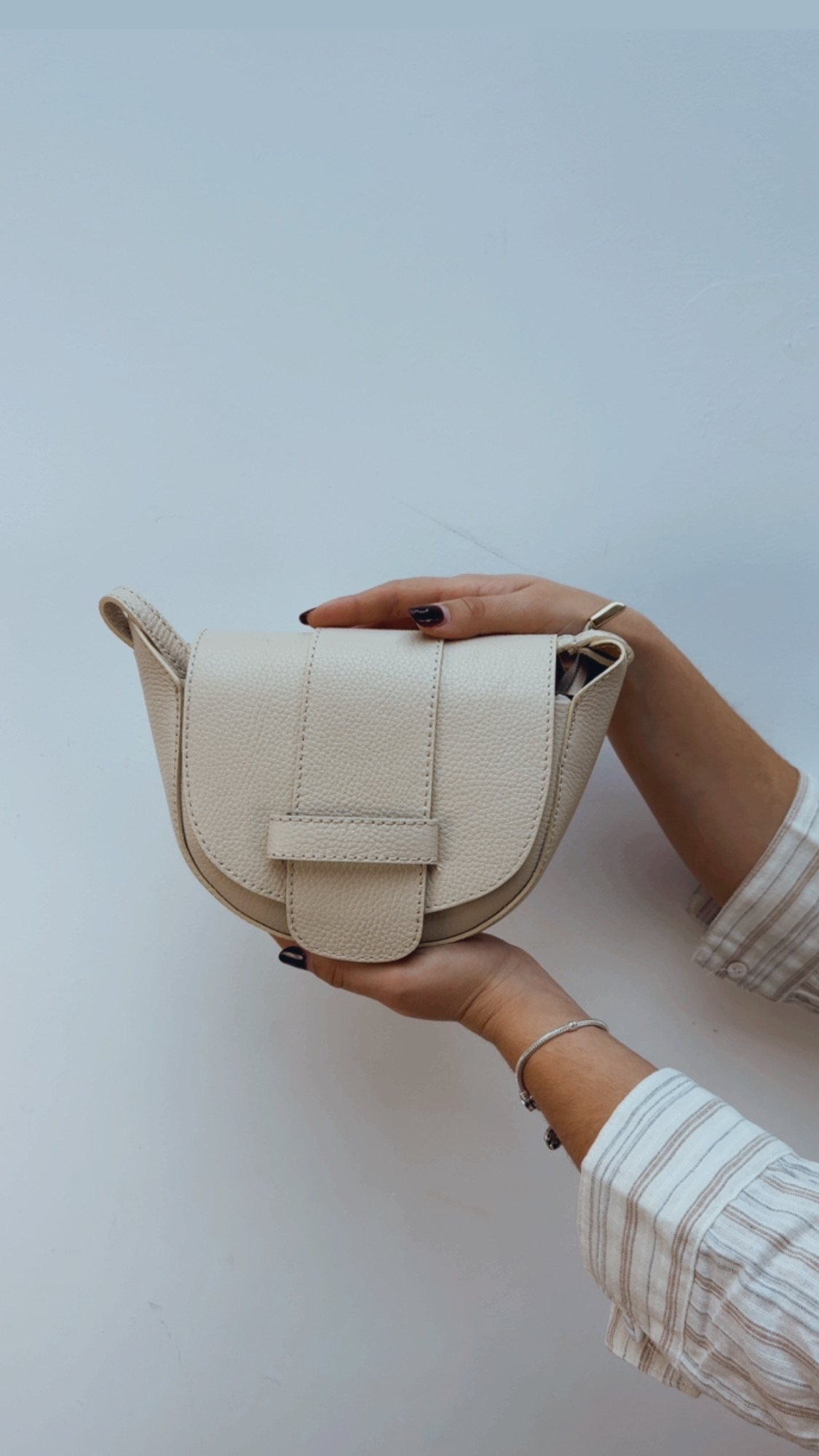 Bolso Piel Beige