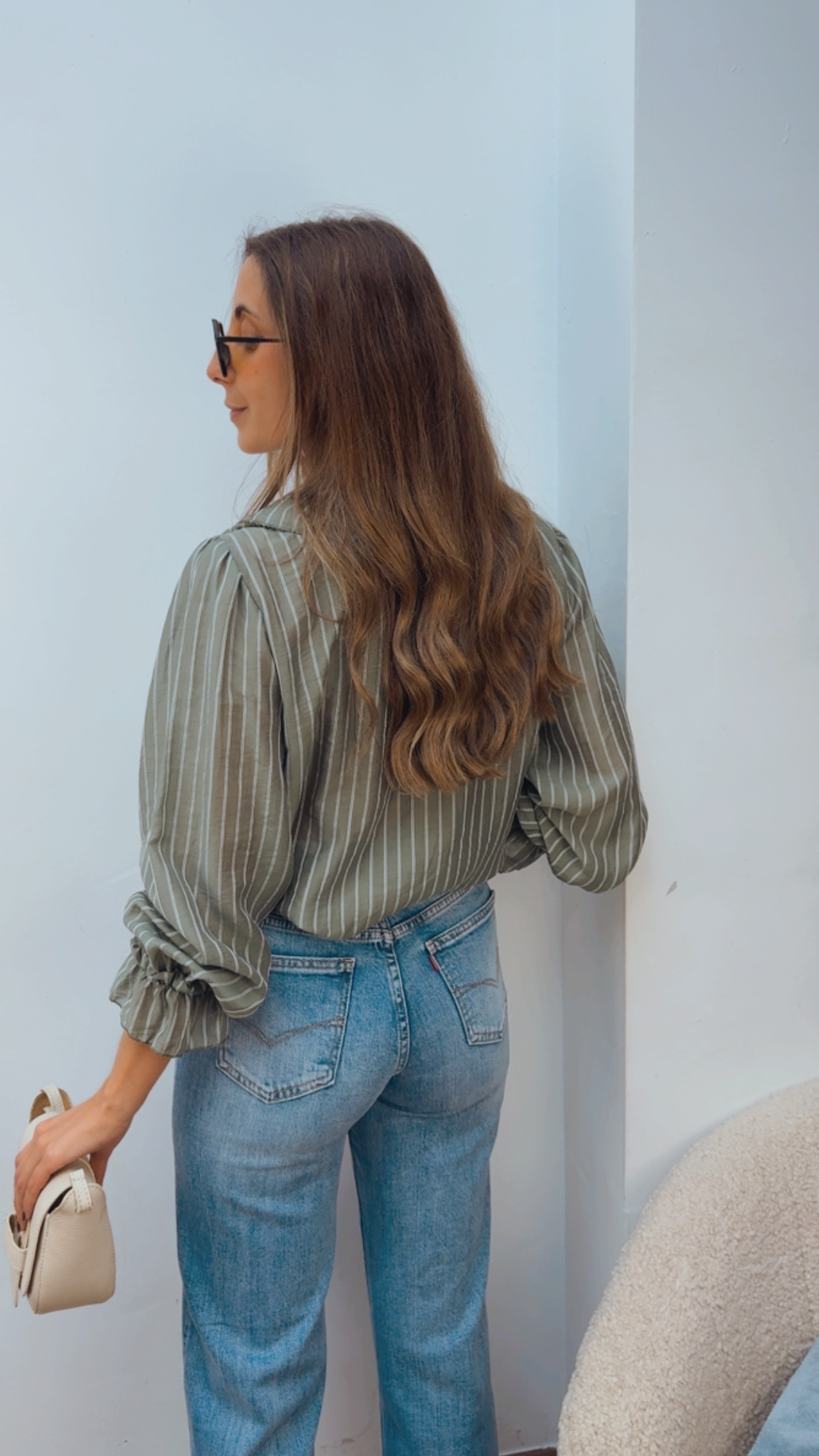 Camisa Caqui Pechera