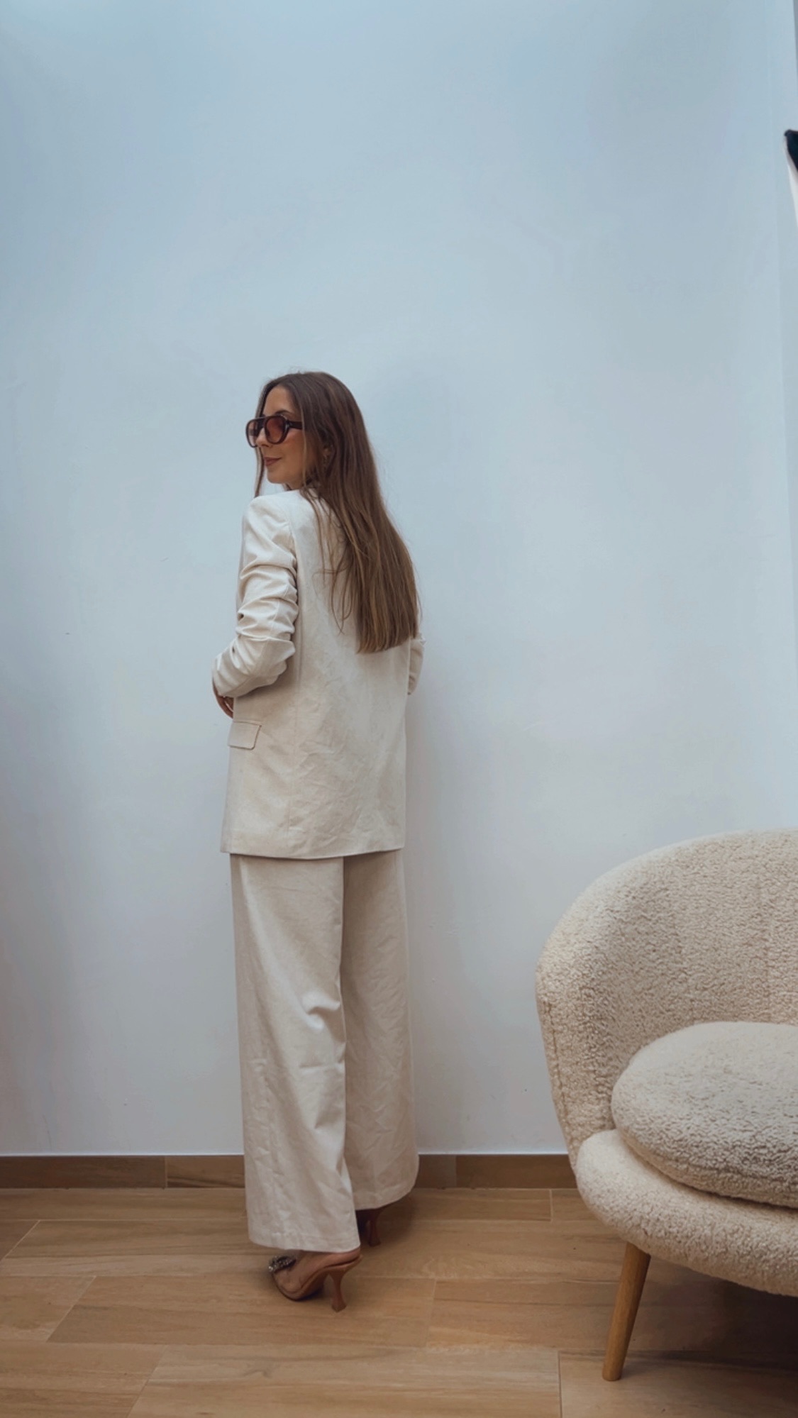 Pantalón Pinza Beige