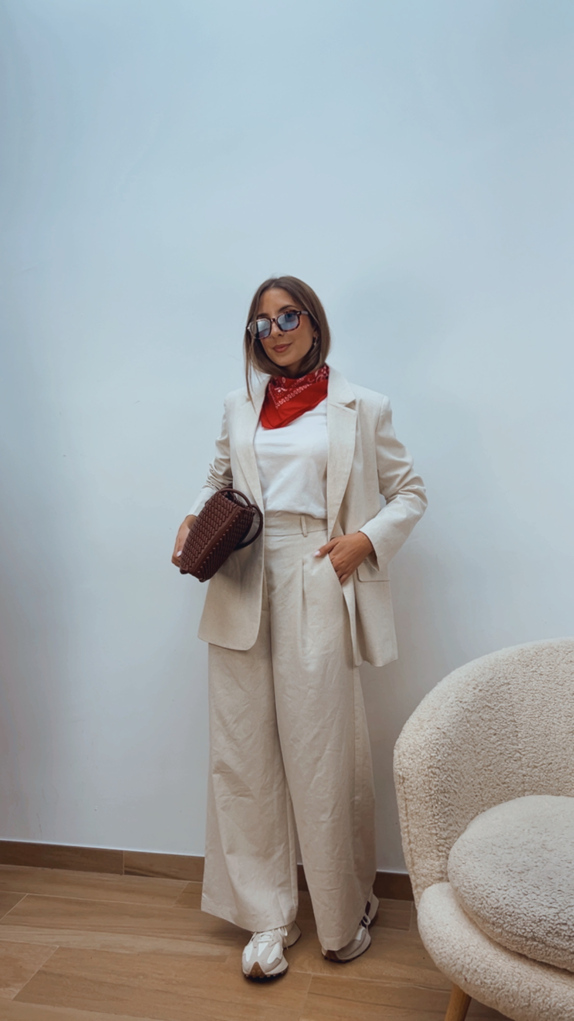 Pantalón Pinza Beige