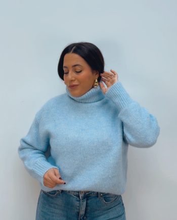 Jersey Cuello Alto Azul Cielo