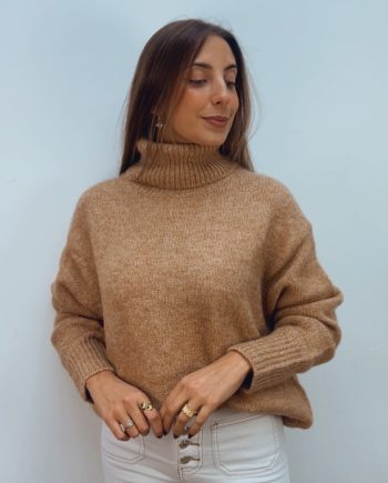 Jersey Cuello Alto Camel