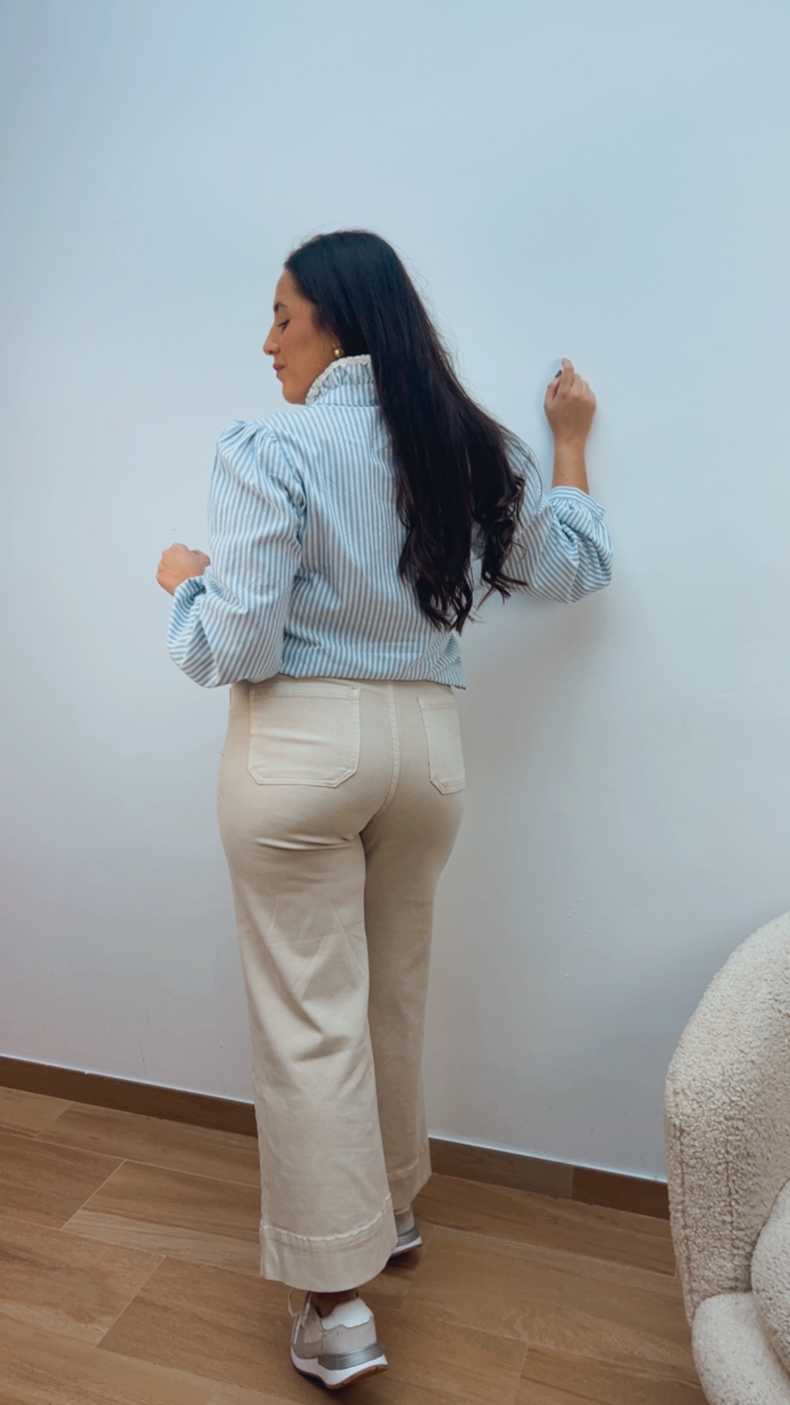 Blusa Bordada Raya Azul Cielo