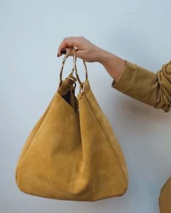 Bolso Saco Piel Amarillo
