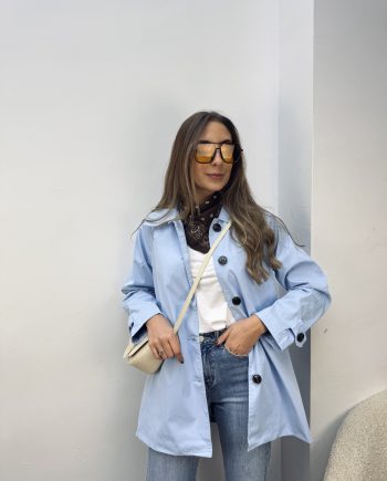 Gabardina Azul Cielo
