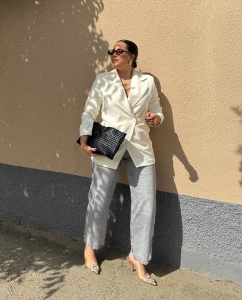 Blazer Cruzada Cinturón Crudo