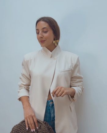 Blazer Cruzada Beige