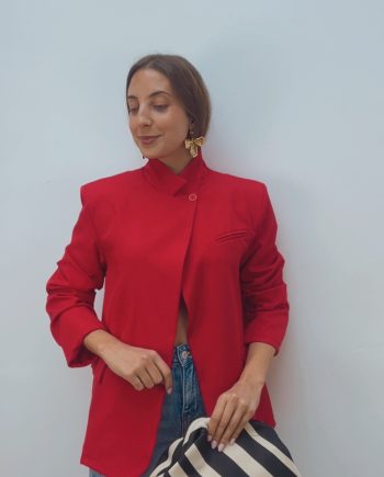 Blazer Cruzada Rojo Cereza