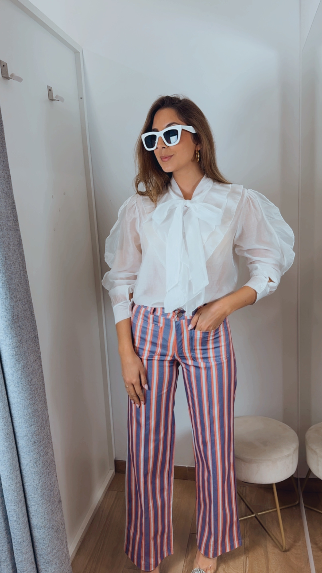 Blusa Lazada Volante Blanca