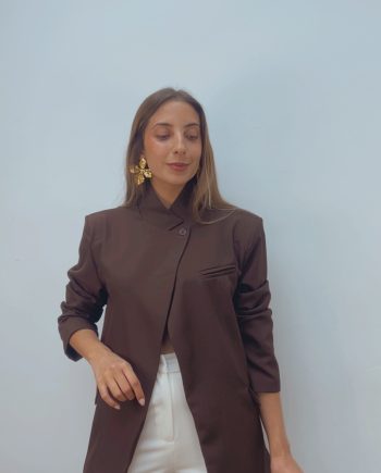Blazer Cruzada chocolate