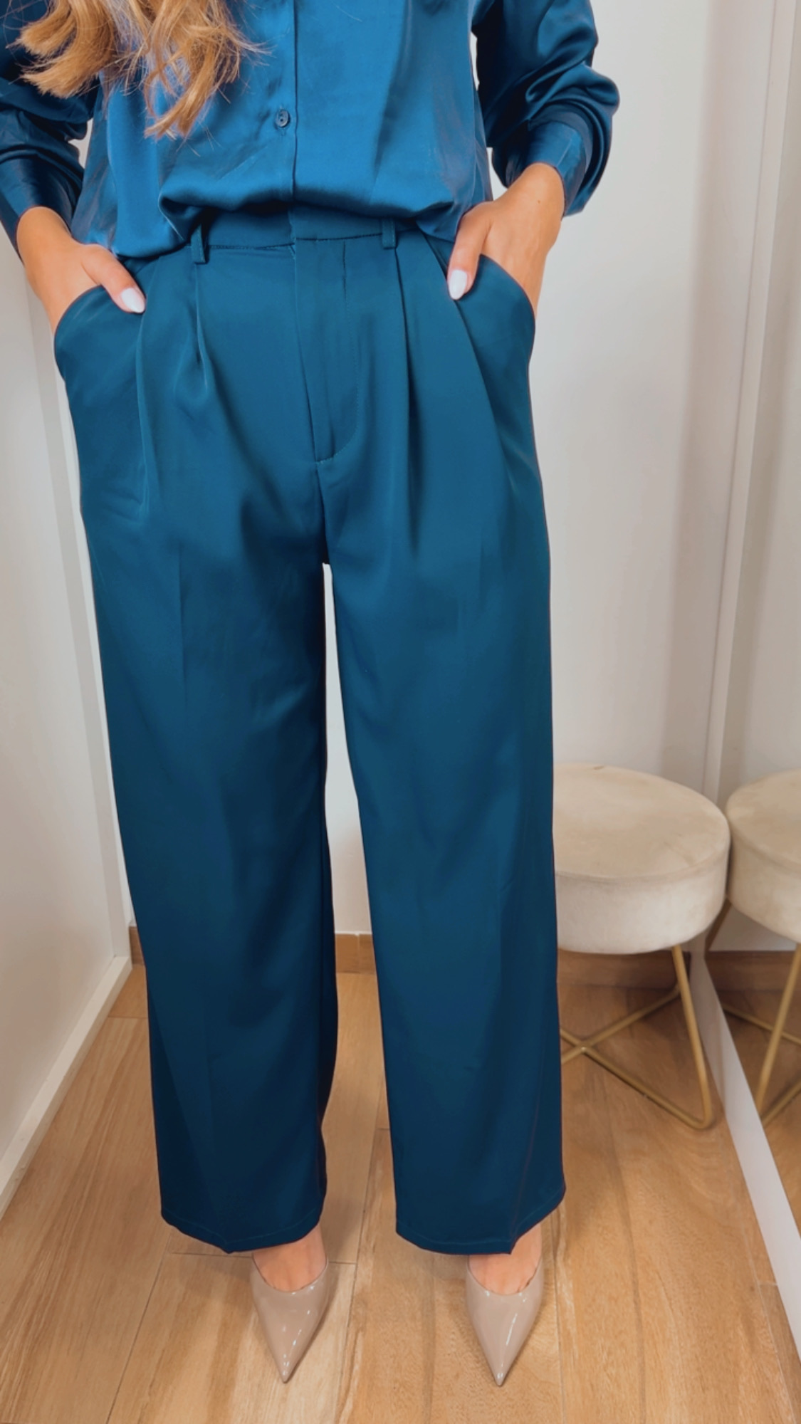 Pantalón Pinzas Marino