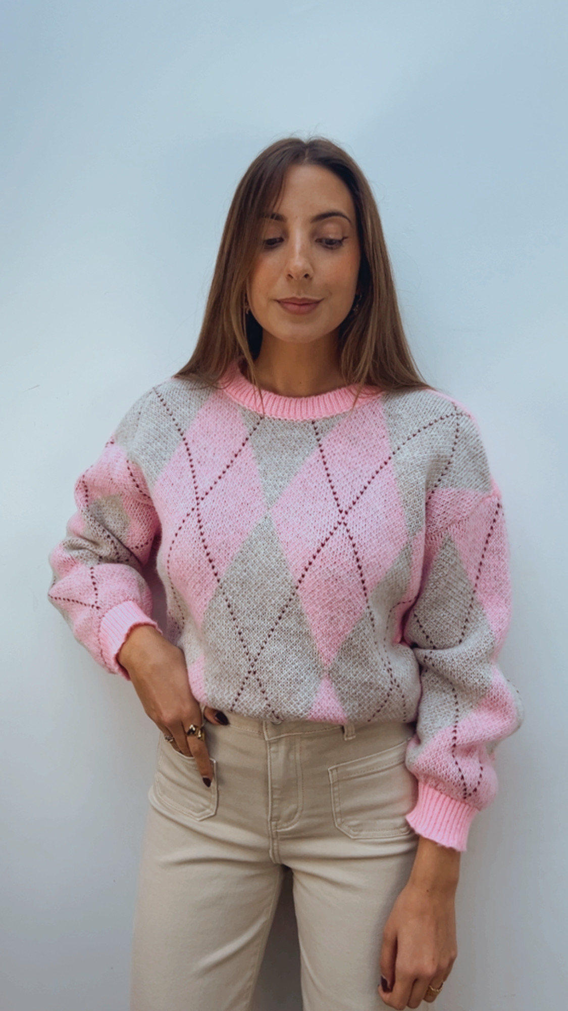 Jersey Rombo Rosa