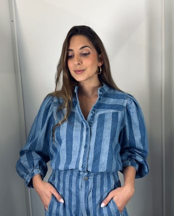 Camisa Denim Rayas