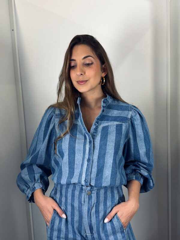 Camisa Denim Rayas