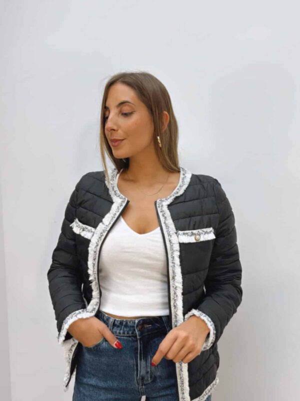 Chaqueta Acolchada Negra